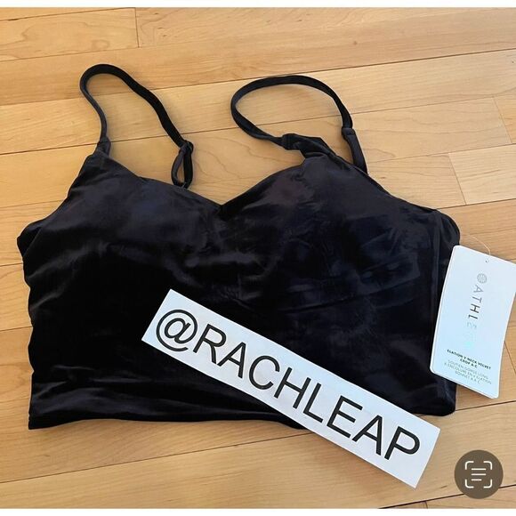 Athleta Elation v neck velvet black M - Picture 3 of 5